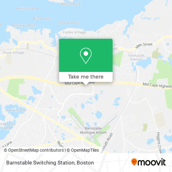 Barnstable Switching Station map