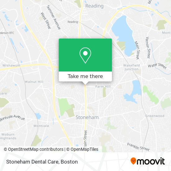 Mapa de Stoneham Dental Care