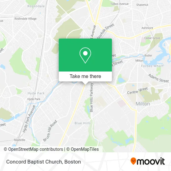Concord Baptist Church map