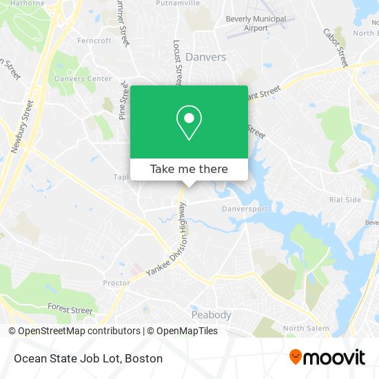 Ocean State Job Lot map