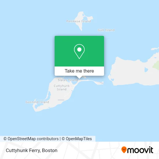 Cuttyhunk Ferry map