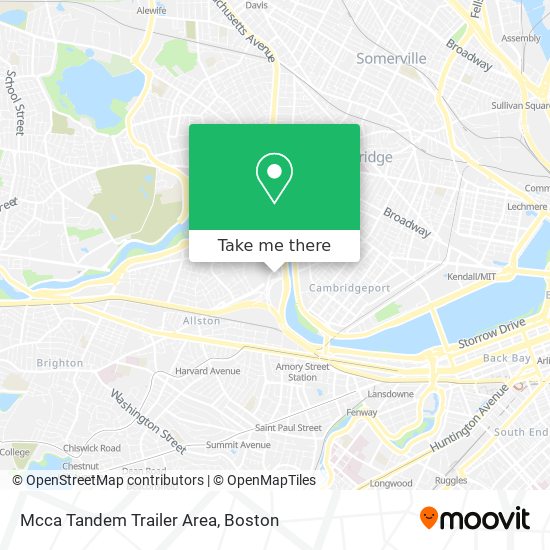 Mapa de Mcca Tandem Trailer Area