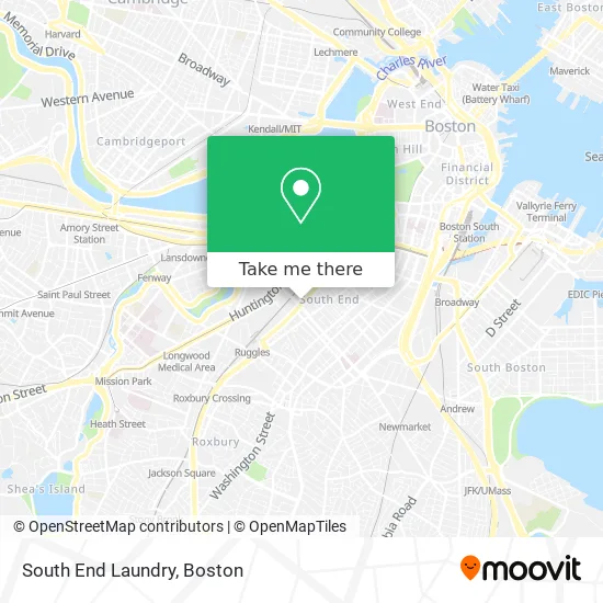 South End Laundry map