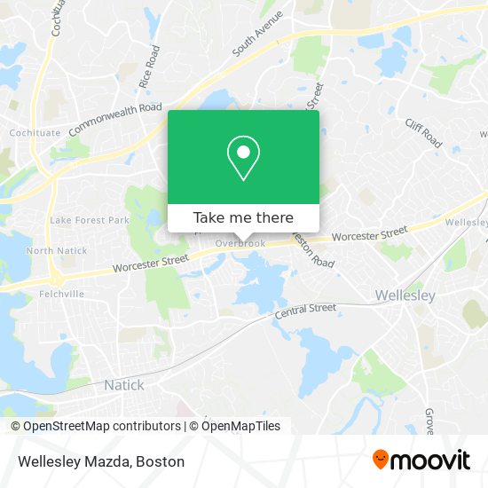 Wellesley Mazda map