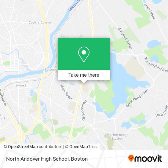 North Andover High School map