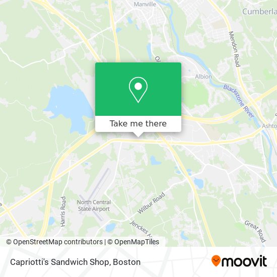 Mapa de Capriotti's Sandwich Shop