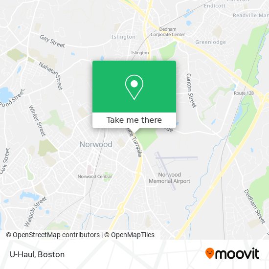 U-Haul map