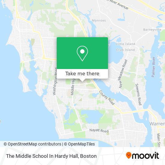 Mapa de The Middle School In Hardy Hall