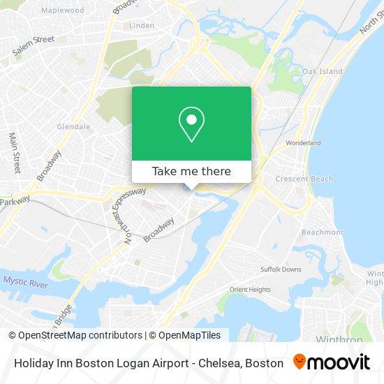 Mapa de Holiday Inn Boston Logan Airport - Chelsea