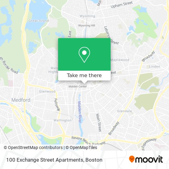 100 Exchange Street Apartments map