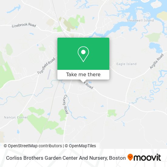 Mapa de Corliss Brothers Garden Center And Nursery