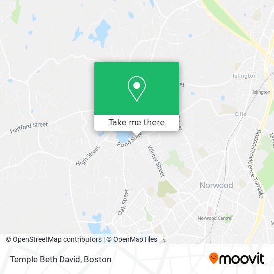 Temple Beth David map