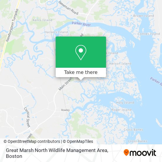 Mapa de Great Marsh North Wildlife Management Area