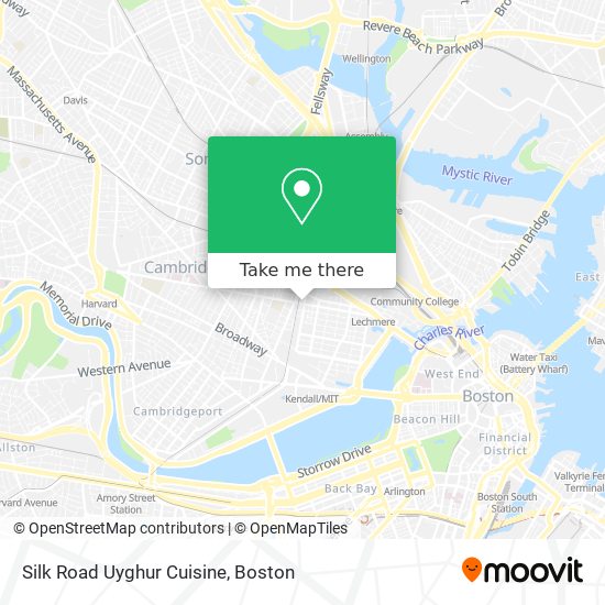 Silk Road Uyghur Cuisine map