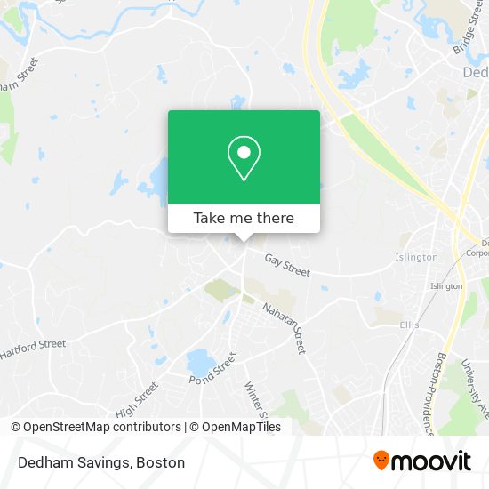 Dedham Savings map