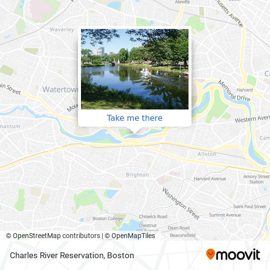 Charles River Reservation map