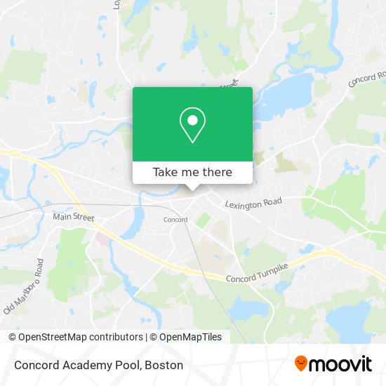 Concord Academy Pool map