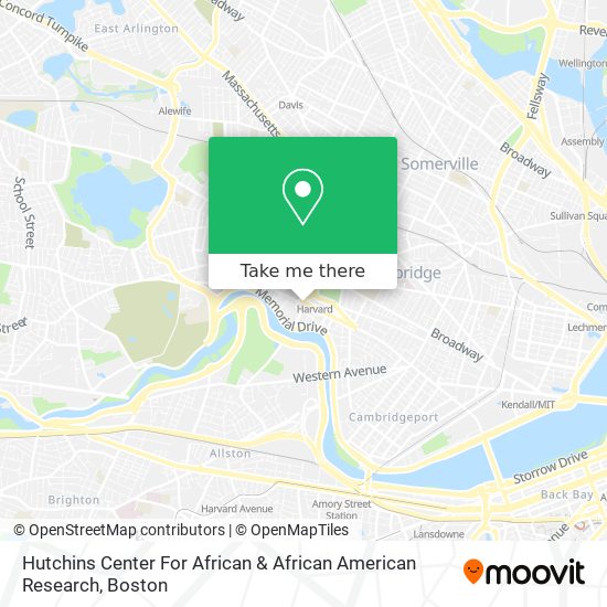 Hutchins Center For African & African American Research map