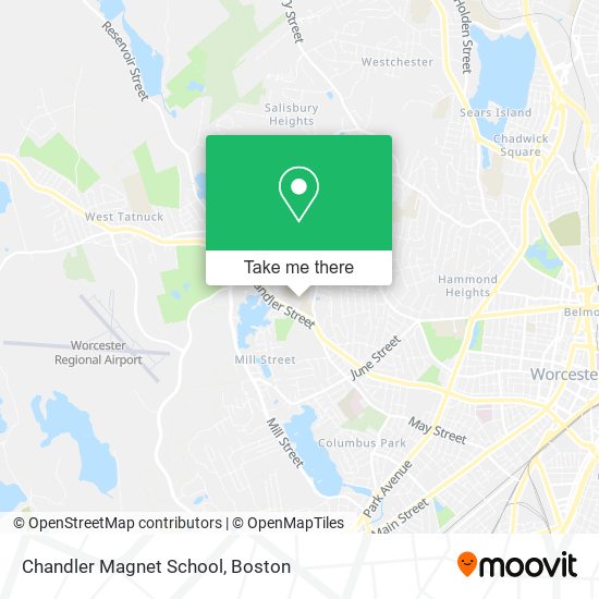 Chandler Magnet School map