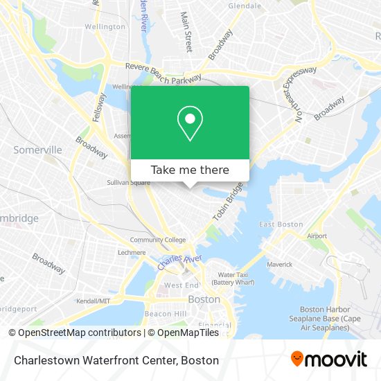 Charlestown Waterfront Center map