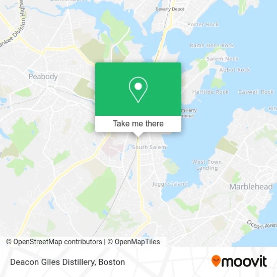 Deacon Giles Distillery map