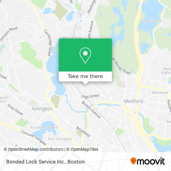 Bonded Lock Service Inc. map