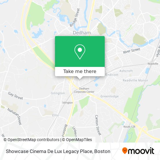 Mapa de Showcase Cinema De Lux Legacy Place