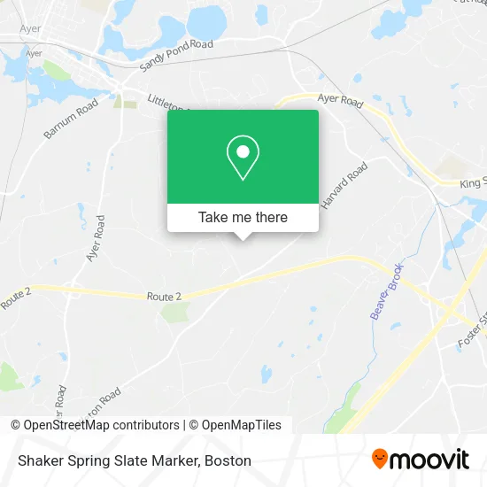 Shaker Spring Slate Marker map