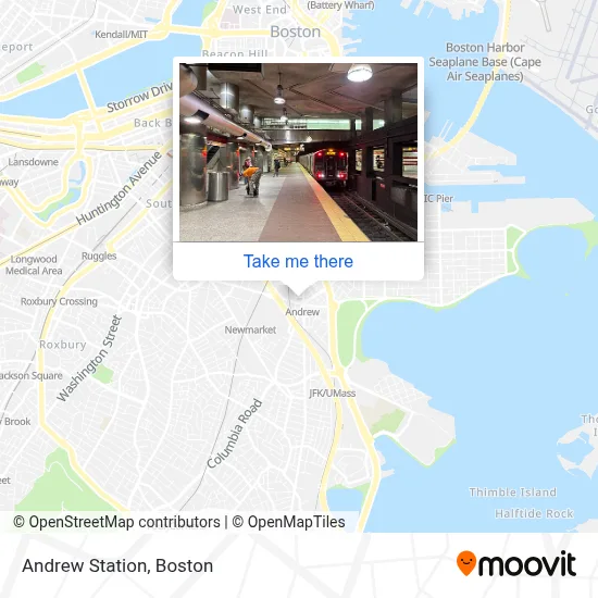 Andrew Station map
