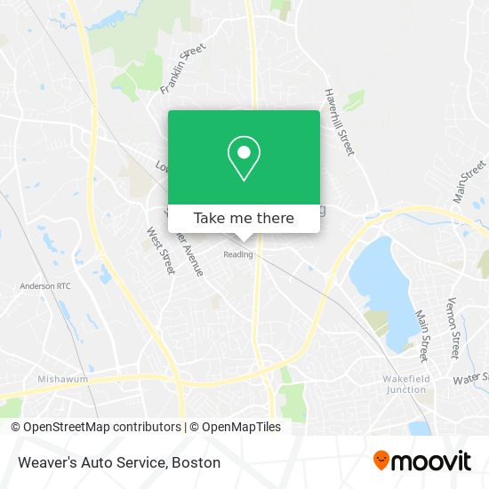 Mapa de Weaver's Auto Service