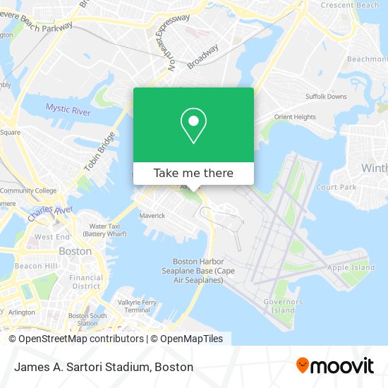 Mapa de James A. Sartori Stadium