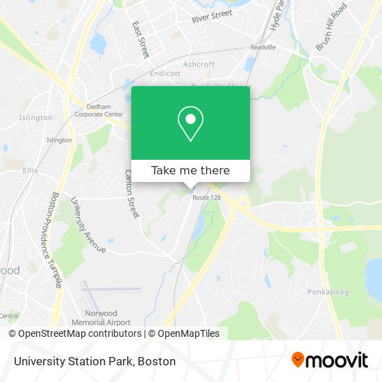 University Station Park map