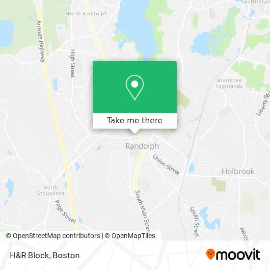 H&R Block map