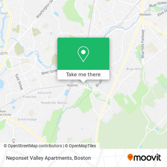 Mapa de Neponset Valley Apartments