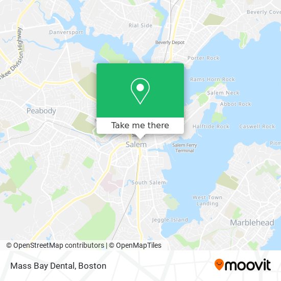 Mapa de Mass Bay Dental