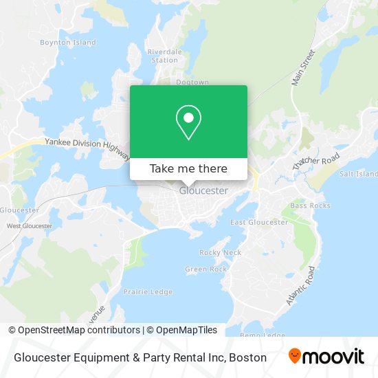 Gloucester Equipment & Party Rental Inc map