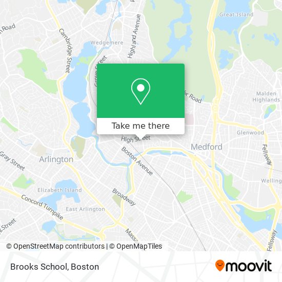 Mapa de Brooks School