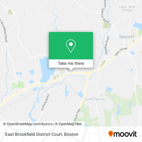 East Brookfield District Court map