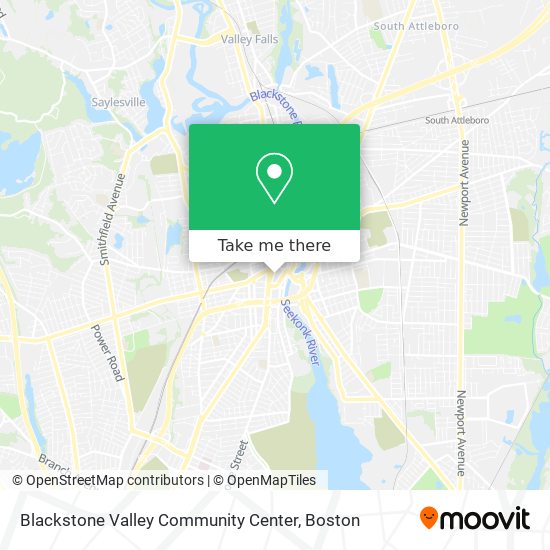 Mapa de Blackstone Valley Community Center