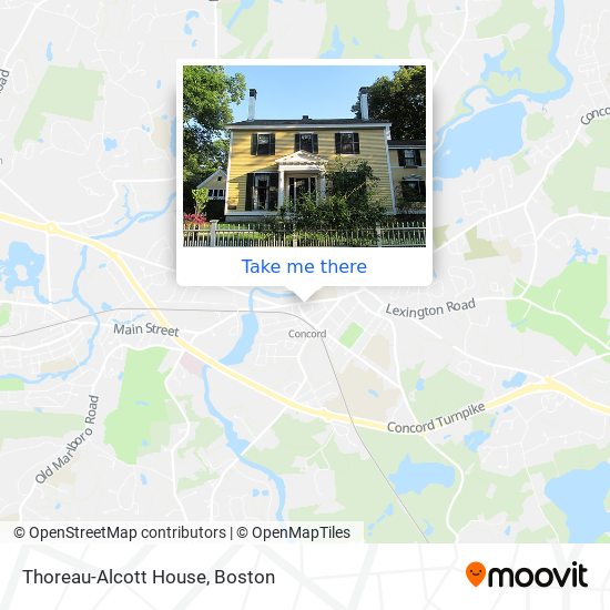 Thoreau-Alcott House map