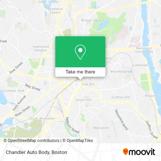 Chandler Auto Body map