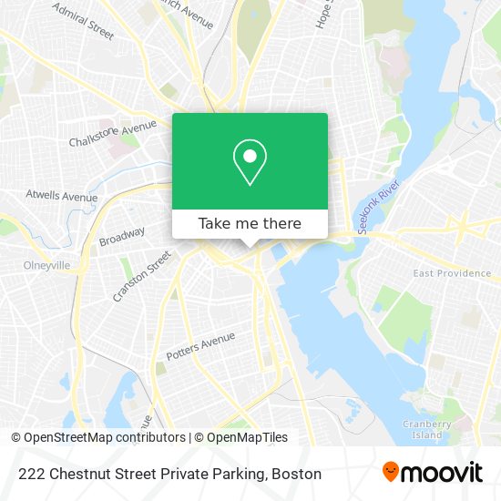 Mapa de 222 Chestnut Street Private Parking