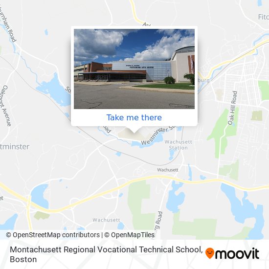 Mapa de Montachusett Regional Vocational Technical School