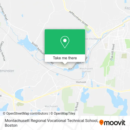 Montachusett Regional Vocational Technical School map
