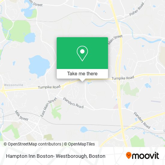 Mapa de Hampton Inn Boston- Westborough