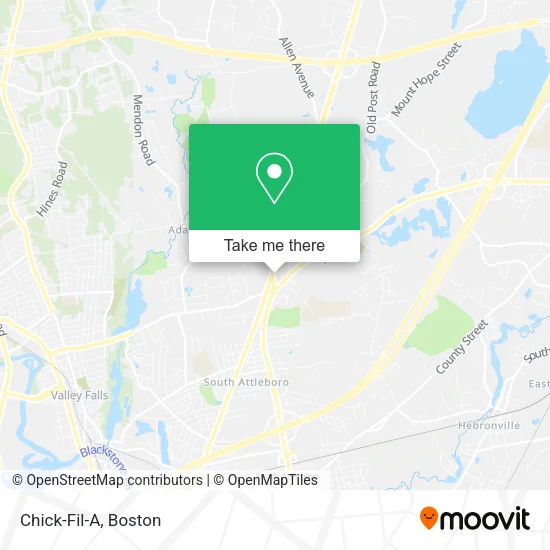 Chick-Fil-A map