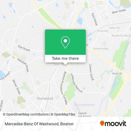 Mercedes-Benz Of Westwood map