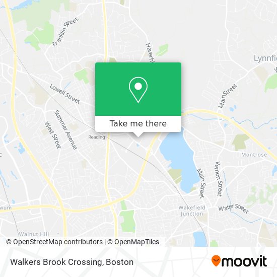 Walkers Brook Crossing map