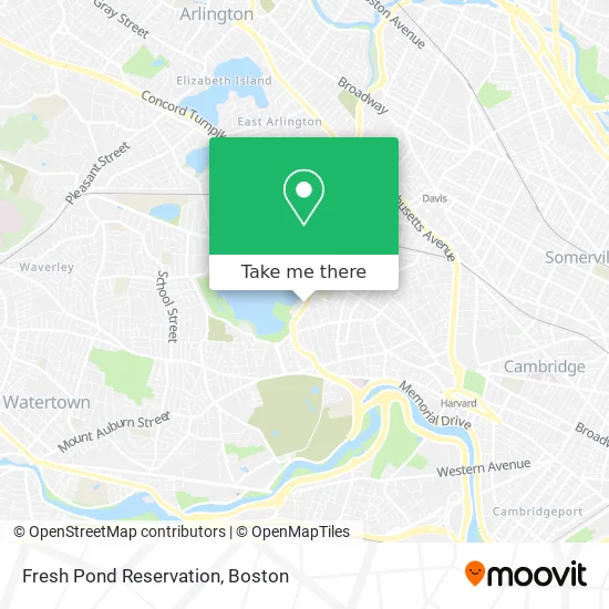 Fresh Pond Reservation map