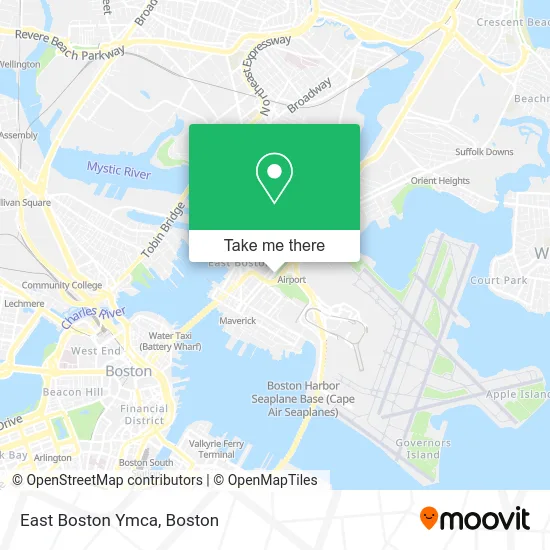 East Boston Ymca map